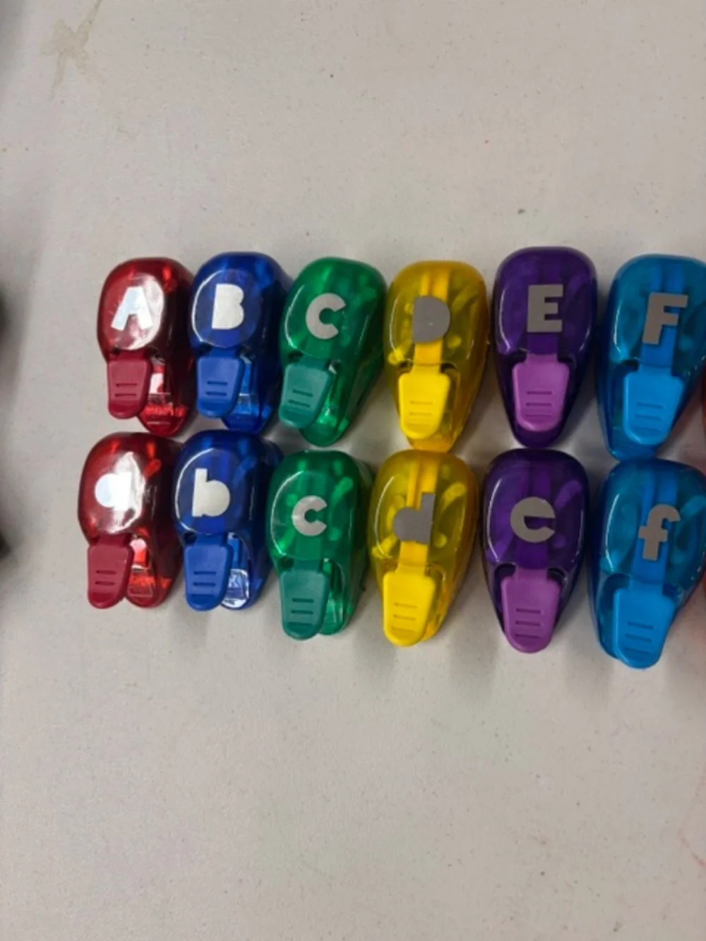 Letter Paper Punches- Complete alphabet +- Upper and Lower Case- NEW